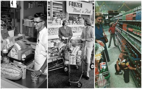 Редкие фото американских продуктовых магазинов прошлого века