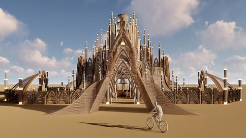 Готика та ліванське ткацтво: головний храм Burning Man 2024