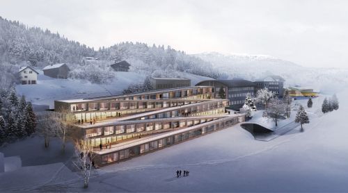 Проект лыжного отеля в Швейцарии от команды BIG