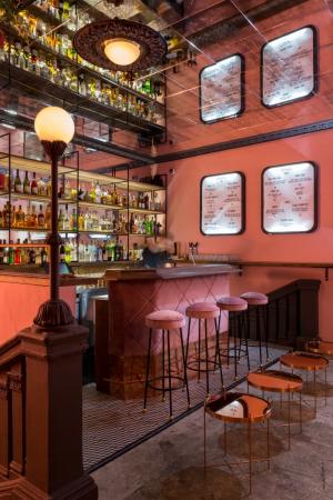 «Зефирный» интерьер для Pink Room Speakeasy Bar