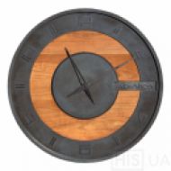 Бетонний годинник LORI black wood