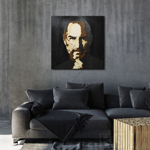 Картина STEVE JOBS - 3D картина из дерева - фото 3 | Чёрный Картина STEVE JOBS - 3D картина из дерева - фото 3 | Чёрный | Интернет-магазин дизайнерской и современной мебели для дома, кафе, баров и ресторанов - His.ua