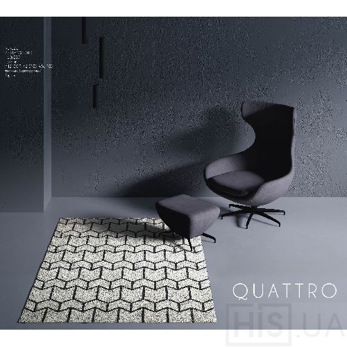 Ковер Quattro - фото 2 | Чёрный Ковер Quattro - фото 2 | Чёрный | Интернет-магазин дизайнерской и современной мебели для дома, кафе, баров и ресторанов - His.ua