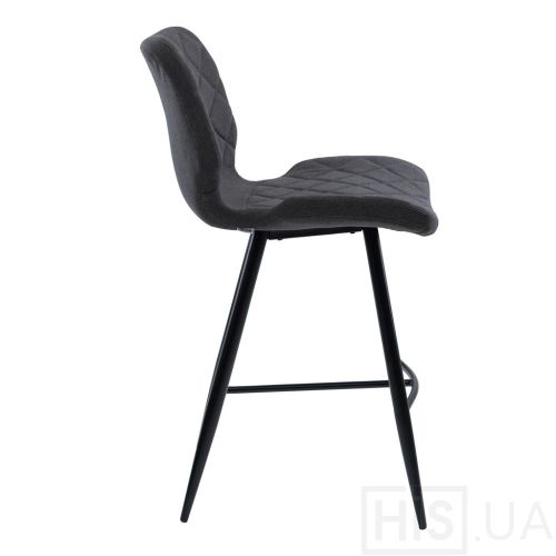 Напівбарний стілець Diamond текстиль (сірий графіт) - фото 3