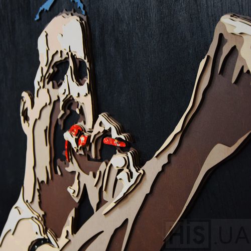 Картина FREDDIE MERCURY - 3D картина з дерева - фото 3 | Чорний Картина FREDDIE MERCURY - 3D картина з дерева - фото 3 | Чорний | Інтернет-магазин дизайнерскої та сучасної меблі для дому, кафе, барів та ресторанів - His.ua