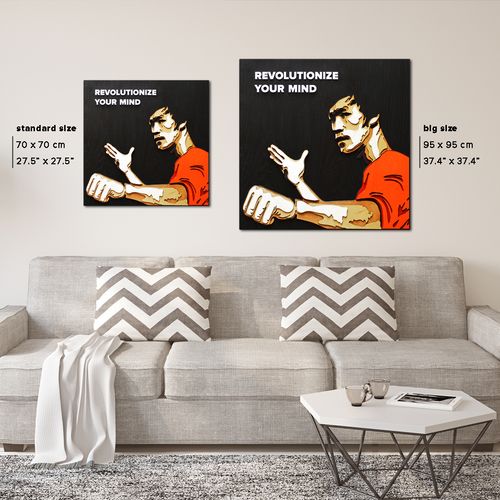 Картина BRUCE LEE - 3D картина з дерева - фото 5 | Чорний Картина BRUCE LEE - 3D картина з дерева - фото 5 | Чорний | Інтернет-магазин дизайнерскої та сучасної меблі для дому, кафе, барів та ресторанів - His.ua