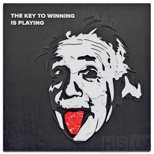 Картина ALBERT EINSTEIN - 3D картина з дерева | Чорний Картина ALBERT EINSTEIN - 3D картина з дерева | Чорний | Інтернет-магазин дизайнерскої та сучасної меблі для дому, кафе, барів та ресторанів - His.ua