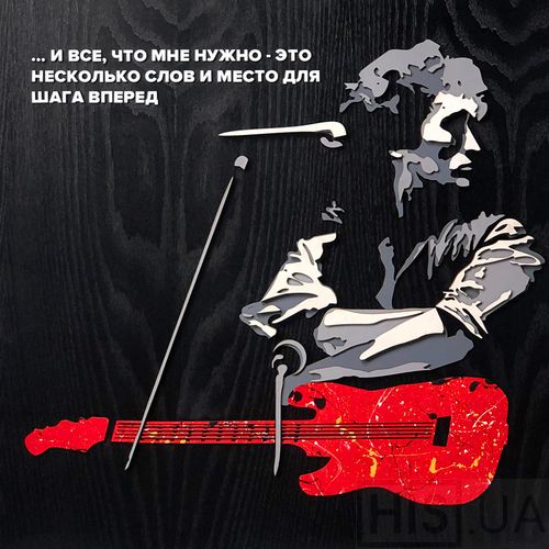 Картина VIKTOR TSOI - 3D картина з дерева | Чорний Картина VIKTOR TSOI - 3D картина з дерева | Чорний | Інтернет-магазин дизайнерскої та сучасної меблі для дому, кафе, барів та ресторанів - His.ua