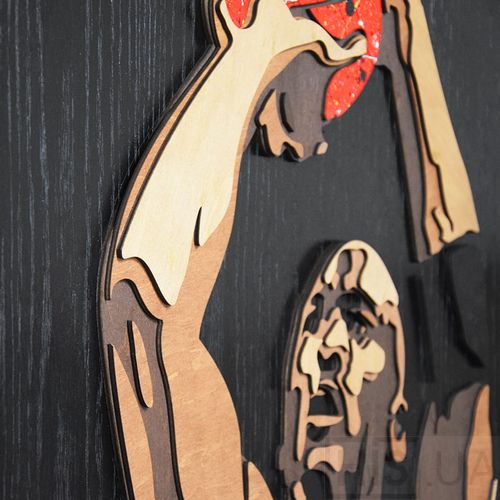 Картина MICHAEL JORDAN - 3D картина из дерева - фото 3 | Чёрный Картина MICHAEL JORDAN - 3D картина из дерева - фото 3 | Чёрный | Интернет-магазин дизайнерской и современной мебели для дома, кафе, баров и ресторанов - His.ua