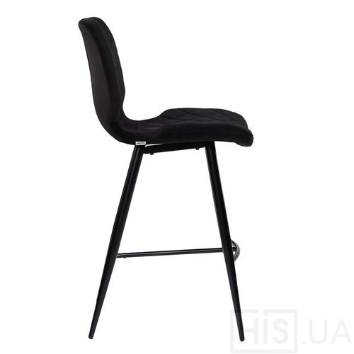Напівбарний стілець Diamond текстиль (чорний) - фото 3
