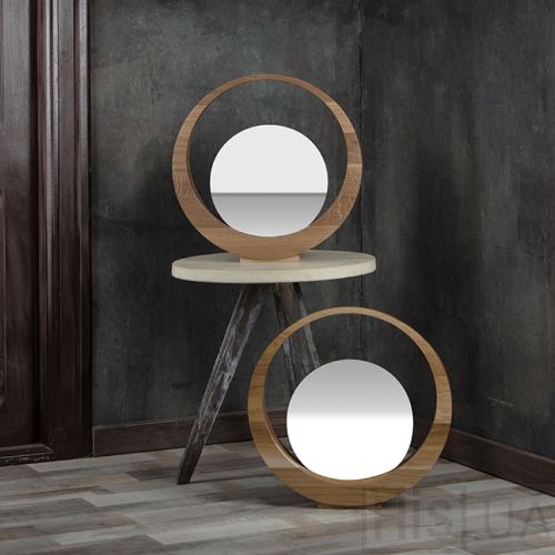 Подставка с зеркалом Wood pedestal №1 Isole collection - фото 3 Подставка с зеркалом Wood pedestal №1 Isole collection - фото 3