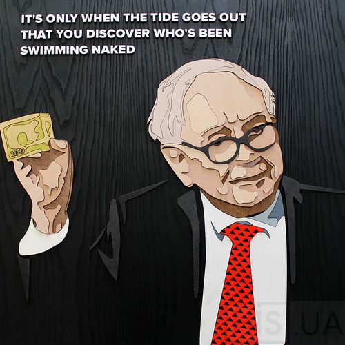 Картина WARREN BUFFETT - 3D картина из дерева | Чёрный Картина WARREN BUFFETT - 3D картина из дерева | Чёрный | Интернет-магазин дизайнерской и современной мебели для дома, кафе, баров и ресторанов - His.ua