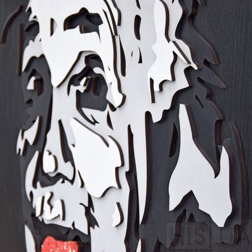 Картина ALBERT EINSTEIN - 3D картина з дерева - фото 3 | Чорний Картина ALBERT EINSTEIN - 3D картина з дерева - фото 3 | Чорний | Інтернет-магазин дизайнерскої та сучасної меблі для дому, кафе, барів та ресторанів - His.ua