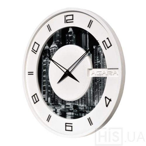 Бетонний годинник LORI white - фото 2