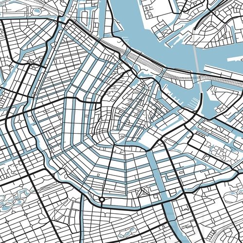 Обои MAP OF AMSTERDAM - фото 2