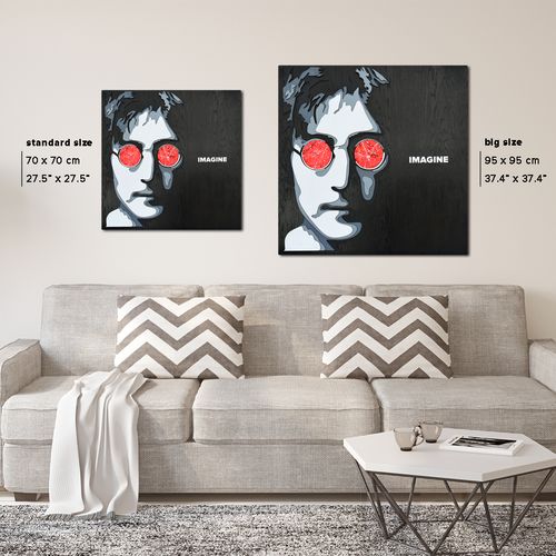 Картина JOHN LENNON - 3D картина з дерева - фото 6 | Чорний Картина JOHN LENNON - 3D картина з дерева - фото 6 | Чорний | Інтернет-магазин дизайнерскої та сучасної меблі для дому, кафе, барів та ресторанів - His.ua