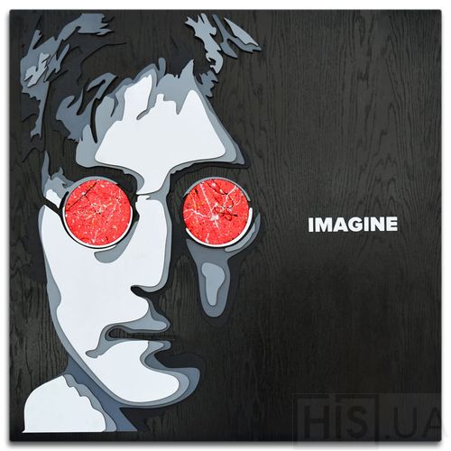 Картина JOHN LENNON - 3D картина з дерева | Чорний Картина JOHN LENNON - 3D картина з дерева | Чорний | Інтернет-магазин дизайнерскої та сучасної меблі для дому, кафе, барів та ресторанів - His.ua