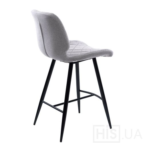 Напівбарний стілець Diamond текстиль (світло сірий) - фото 2