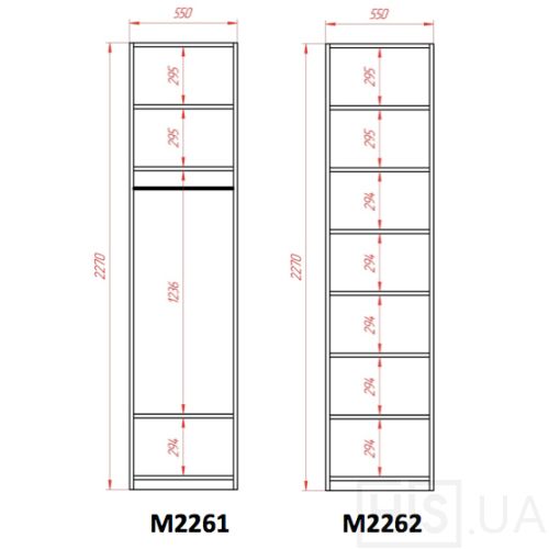 Шафа модульна Modesta - фото 4 | Білий Шафа модульна Modesta - фото 4 | Білий | Інтернет-магазин дизайнерскої та сучасної меблі для дому, кафе, барів та ресторанів - His.ua