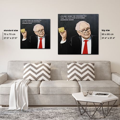 Картина WARREN BUFFETT - 3D картина из дерева - фото 5 | Чёрный Картина WARREN BUFFETT - 3D картина из дерева - фото 5 | Чёрный | Интернет-магазин дизайнерской и современной мебели для дома, кафе, баров и ресторанов - His.ua