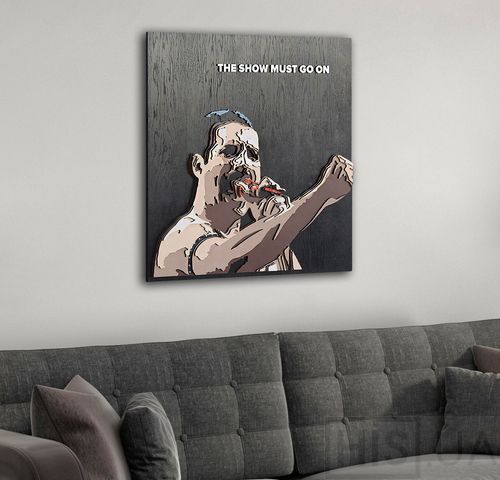 Картина FREDDIE MERCURY - 3D картина з дерева | Чорний Картина FREDDIE MERCURY - 3D картина з дерева | Чорний | Інтернет-магазин дизайнерскої та сучасної меблі для дому, кафе, барів та ресторанів - His.ua