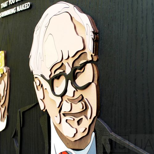 Картина WARREN BUFFETT - 3D картина из дерева - фото 2 | Чёрный Картина WARREN BUFFETT - 3D картина из дерева - фото 2 | Чёрный | Интернет-магазин дизайнерской и современной мебели для дома, кафе, баров и ресторанов - His.ua
