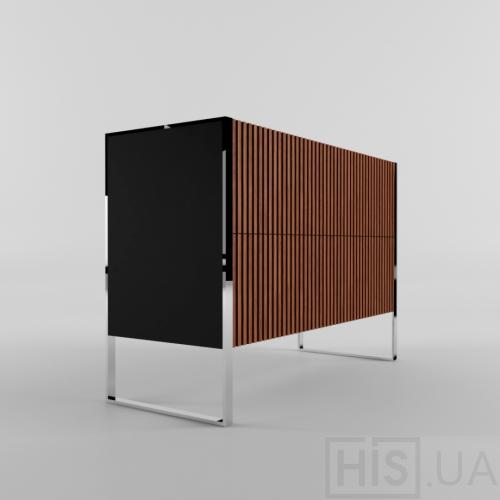 Комод Arris chrome - фото 2 | Чорний Комод Arris chrome - фото 2 | Чорний | Інтернет-магазин дизайнерскої та сучасної меблі для дому, кафе, барів та ресторанів - His.ua