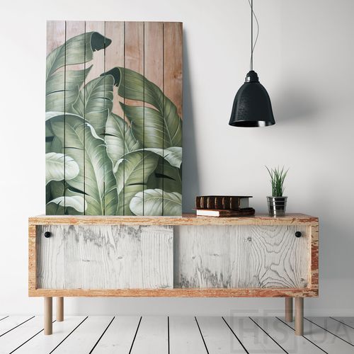 Картина BANANA LEAVES | Белый Картина BANANA LEAVES | Белый | Интернет-магазин дизайнерской и современной мебели для дома, кафе, баров и ресторанов - His.ua