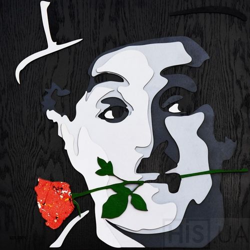 Картина CHARLIE CHAPLIN - 3D картина з дерева - фото 2 | Чорний Картина CHARLIE CHAPLIN - 3D картина з дерева - фото 2 | Чорний | Інтернет-магазин дизайнерскої та сучасної меблі для дому, кафе, барів та ресторанів - His.ua