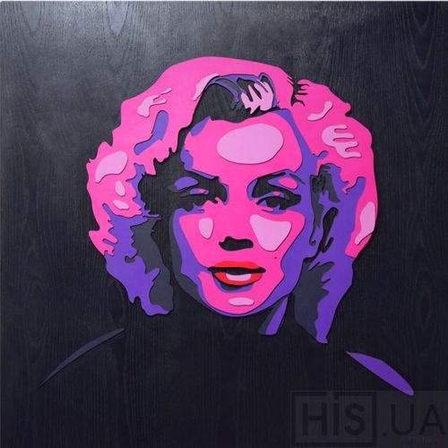 Картина MARILYN MONROE - 3D картина з дерева | Чорний Картина MARILYN MONROE - 3D картина з дерева | Чорний | Інтернет-магазин дизайнерскої та сучасної меблі для дому, кафе, барів та ресторанів - His.ua