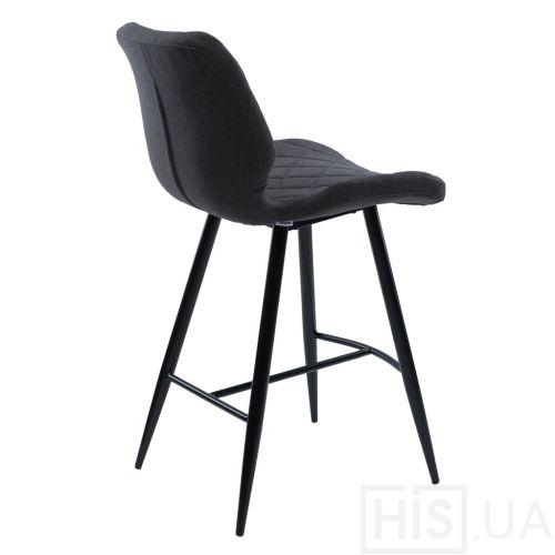 Напівбарний стілець Diamond текстиль (сірий графіт) - фото 2