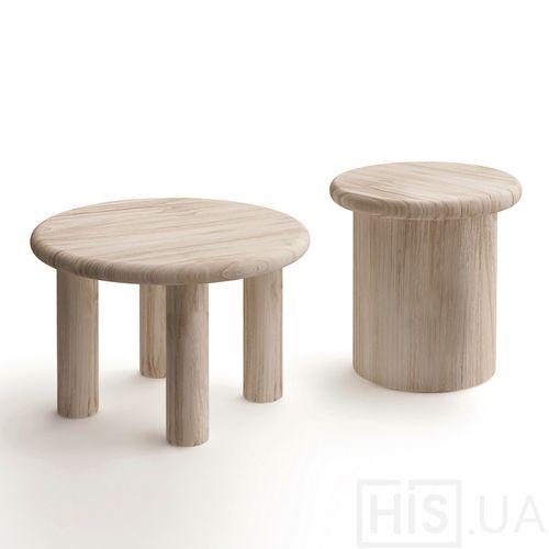 Столик Kruhlenʹkyy 4 - фото 2 | Выбеленный Столик Kruhlenʹkyy 4 - фото 2 | Выбеленный | Интернет-магазин дизайнерской и современной мебели для дома, кафе, баров и ресторанов - His.ua
