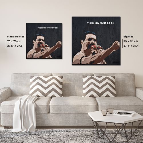 Картина FREDDIE MERCURY - 3D картина з дерева - фото 6 | Чорний Картина FREDDIE MERCURY - 3D картина з дерева - фото 6 | Чорний | Інтернет-магазин дизайнерскої та сучасної меблі для дому, кафе, барів та ресторанів - His.ua